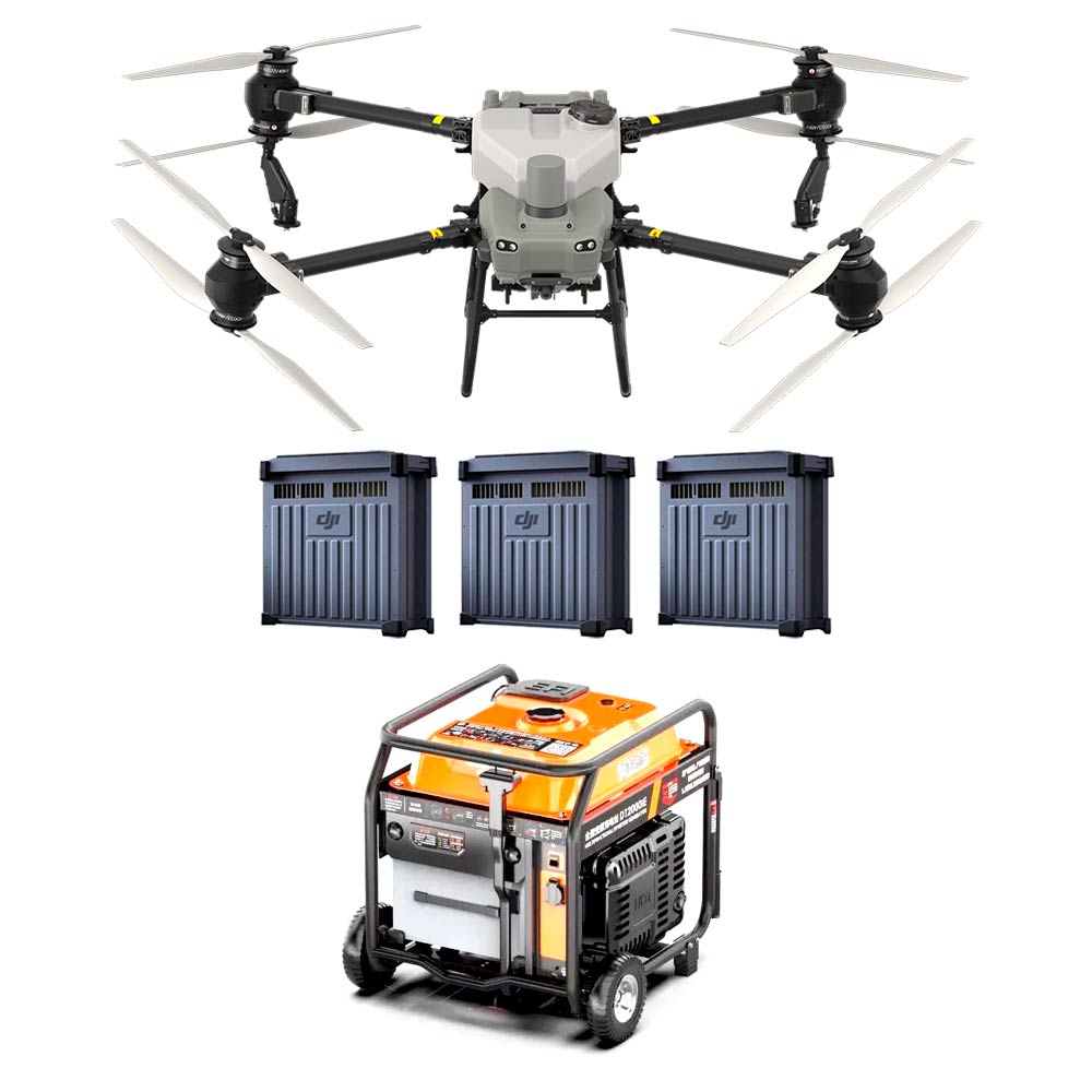 DJI AGRAS T50 COMBO CON 3 BATERÍAS Y GENERADOR D12000iE